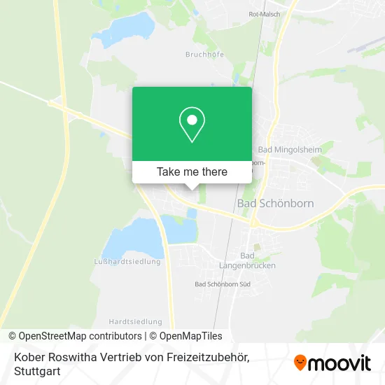 Карта Kober Roswitha Vertrieb von Freizeitzubehör