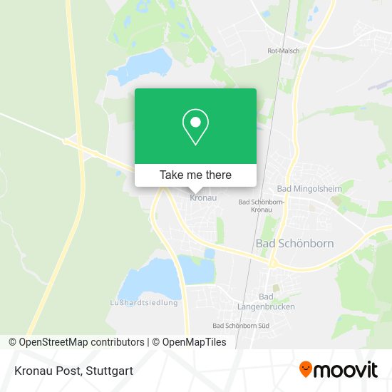 Карта Kronau Post