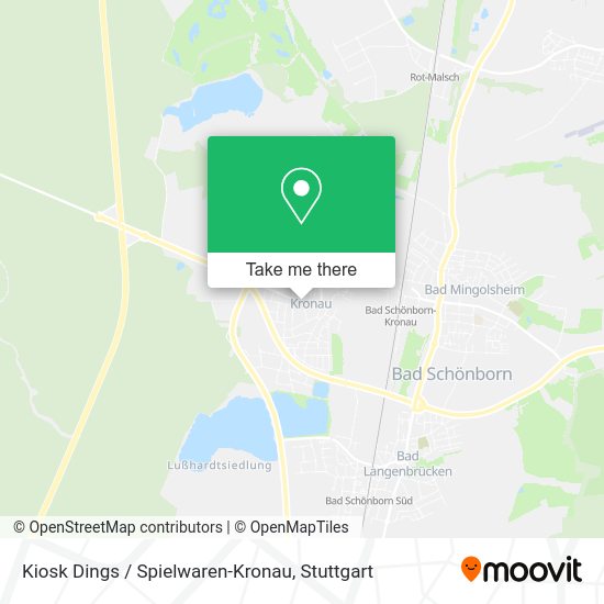 Карта Kiosk Dings / Spielwaren-Kronau
