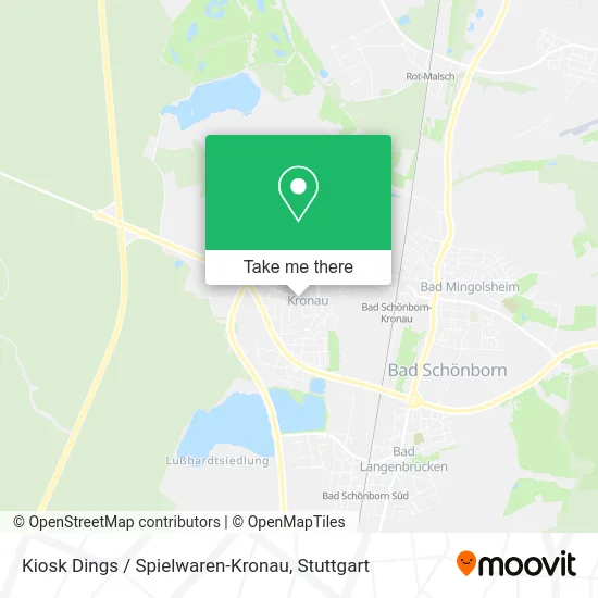 Карта Kiosk Dings / Spielwaren-Kronau