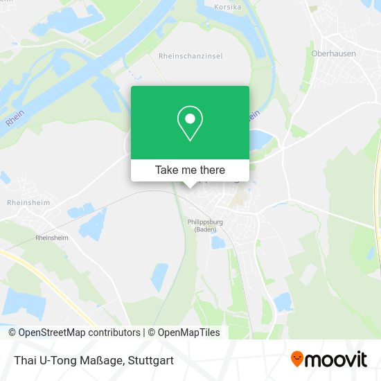 Карта Thai U-Tong Maßage