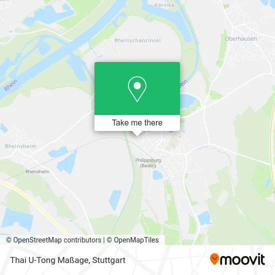 Карта Thai U-Tong Maßage
