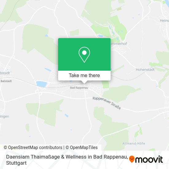 Карта Daensiam Thaimaßage & Wellness in Bad Rappenau