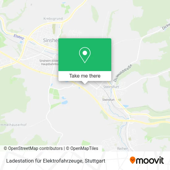 Карта Ladestation für Elektrofahrzeuge