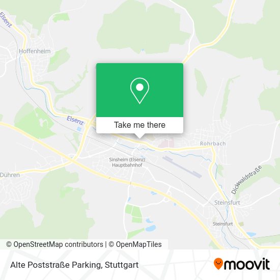 Карта Alte Poststraße Parking