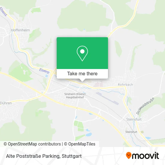 Карта Alte Poststraße Parking