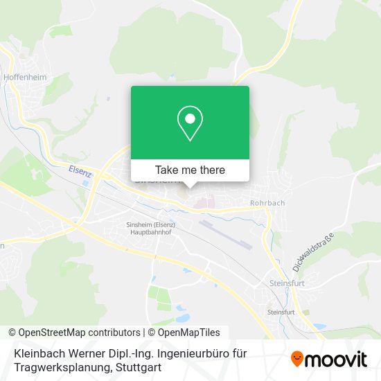 Карта Kleinbach Werner Dipl.-Ing. Ingenieurbüro für Tragwerksplanung