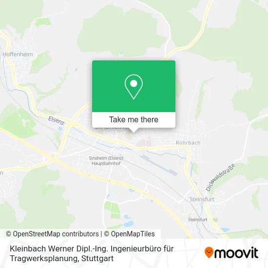 Карта Kleinbach Werner Dipl.-Ing. Ingenieurbüro für Tragwerksplanung