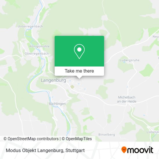 Карта Modus Objekt Langenburg