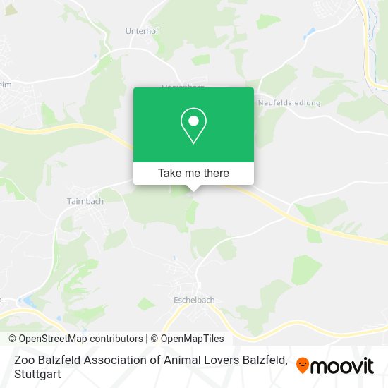Карта Zoo Balzfeld Association of Animal Lovers Balzfeld