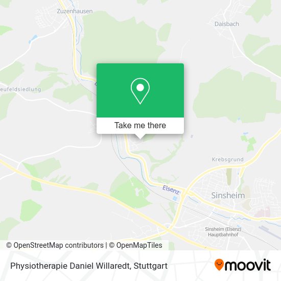 Карта Physiotherapie Daniel Willaredt