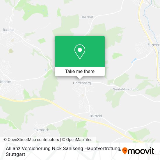 Карта Allianz Versicherung Nick Saniseng Hauptvertretung