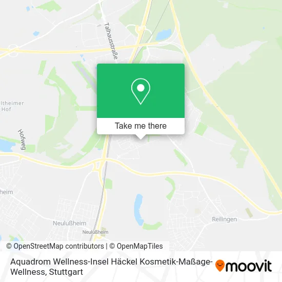 Карта Aquadrom Wellness-Insel Häckel Kosmetik-Maßage-Wellness