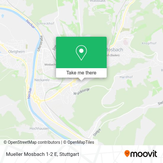 Карта Mueller Mosbach 1-2 E