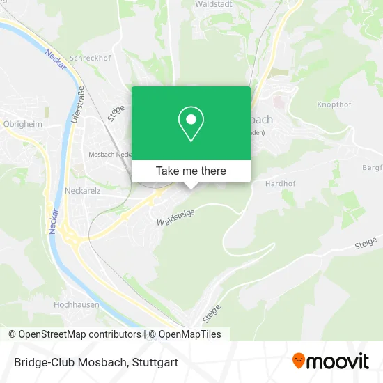 Bridge-Club Mosbach map