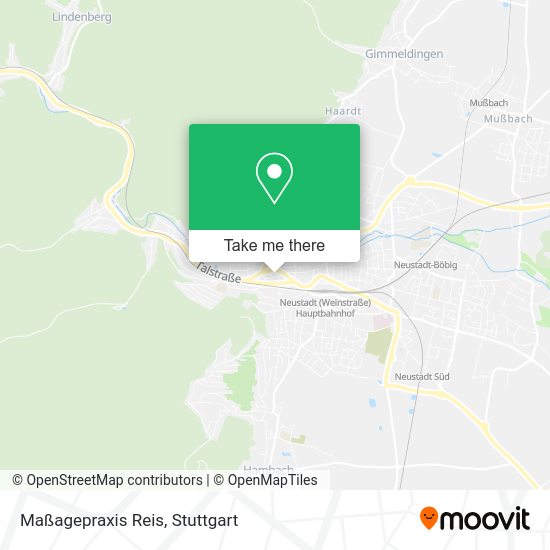 Карта Maßagepraxis Reis