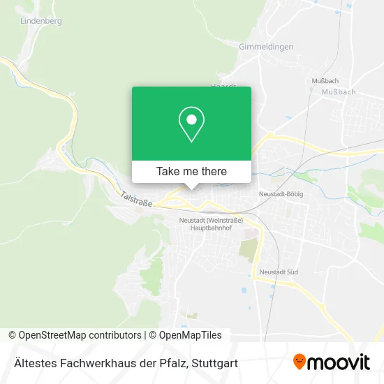 Карта Ältestes Fachwerkhaus der Pfalz