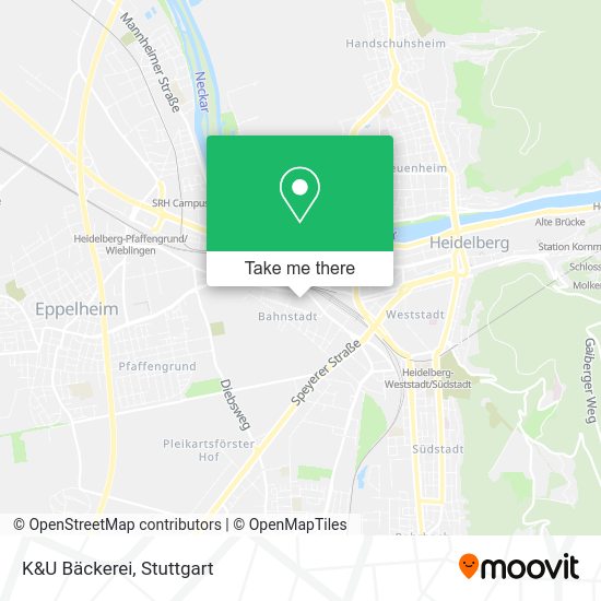 Карта K&U Bäckerei