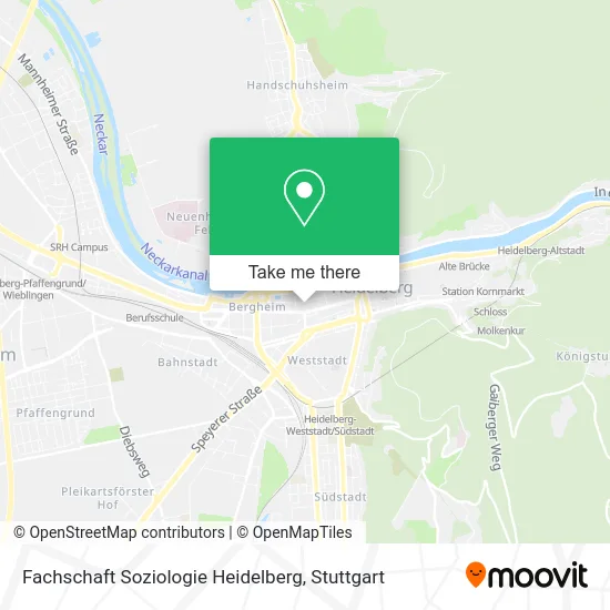 Карта Fachschaft Soziologie Heidelberg