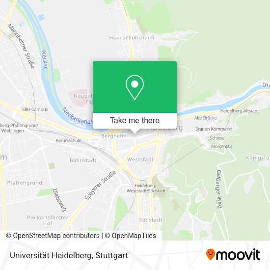 Карта Universität Heidelberg