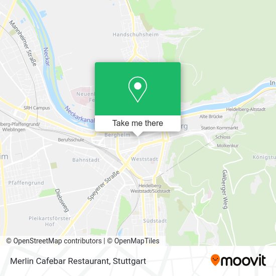Карта Merlin Cafebar Restaurant