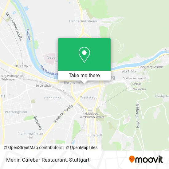 Карта Merlin Cafebar Restaurant