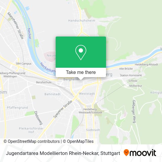 Карта Jugendartarea Modellierton Rhein-Neckar