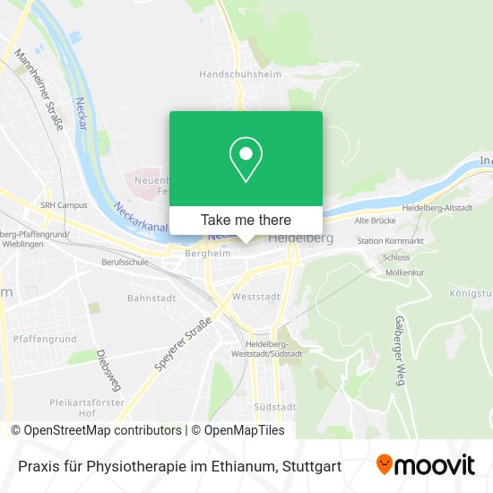 Карта Praxis für Physiotherapie im Ethianum