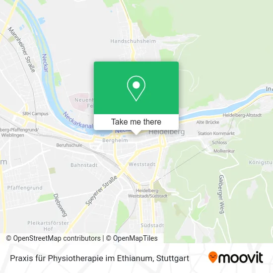 Карта Praxis für Physiotherapie im Ethianum