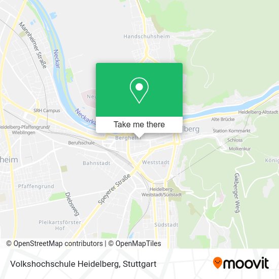 Карта Volkshochschule Heidelberg