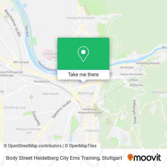 Карта Body Street Heidelberg City Ems Training