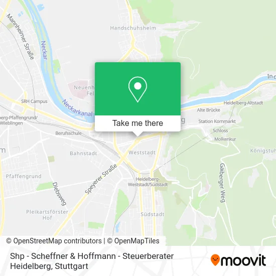 Карта Shp - Scheffner & Hoffmann - Steuerberater Heidelberg