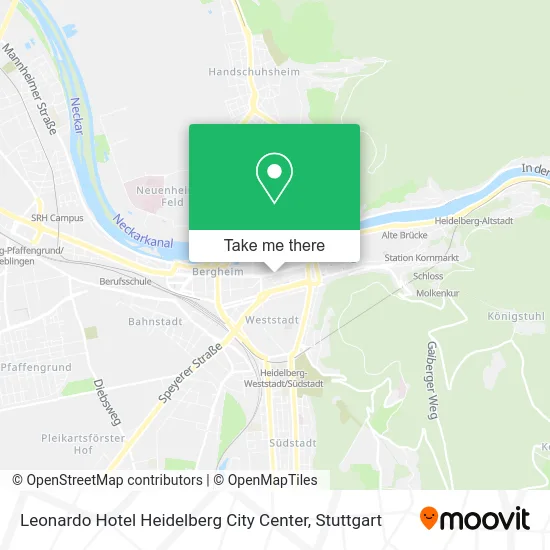 Карта Leonardo Hotel Heidelberg City Center