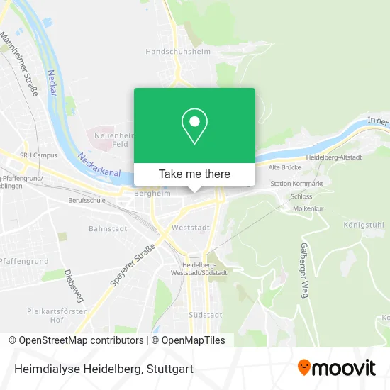 Карта Heimdialyse Heidelberg
