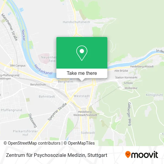 Карта Zentrum für Psychosoziale Medizin