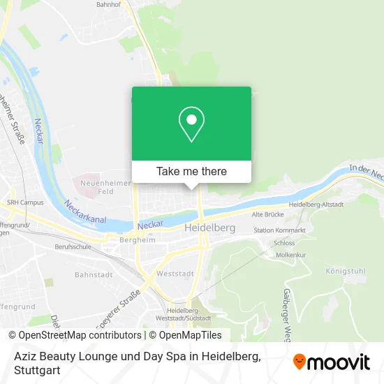 Карта Aziz Beauty Lounge und Day Spa in Heidelberg