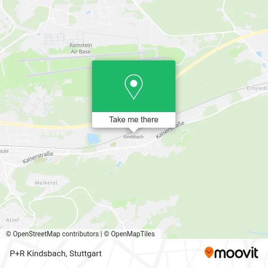 P+R Kindsbach map