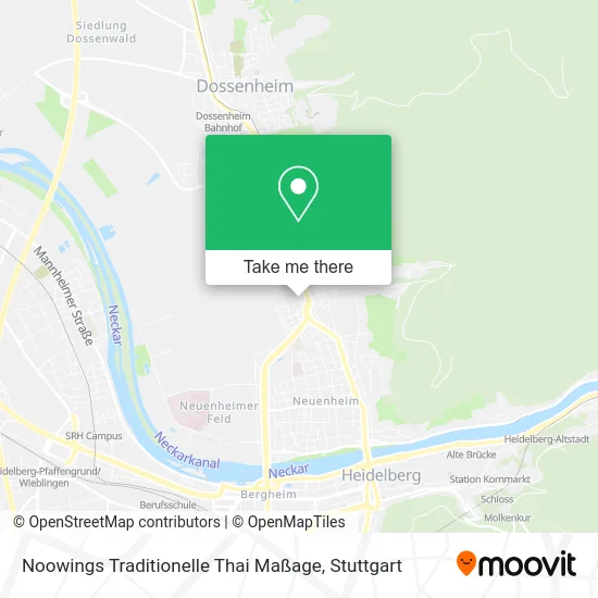 Карта Noowings Traditionelle Thai Maßage