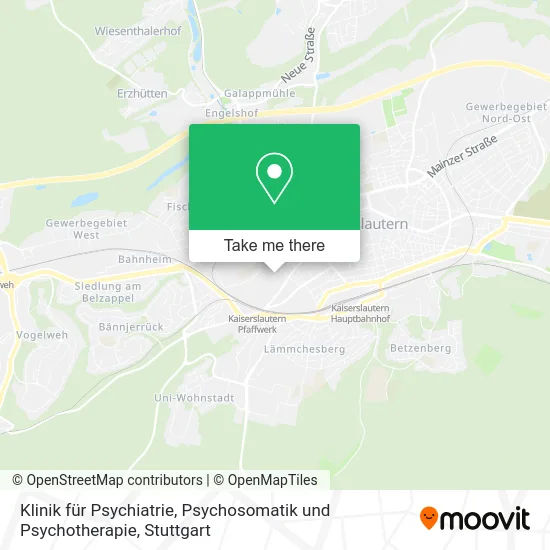 Карта Klinik für Psychiatrie, Psychosomatik und Psychotherapie