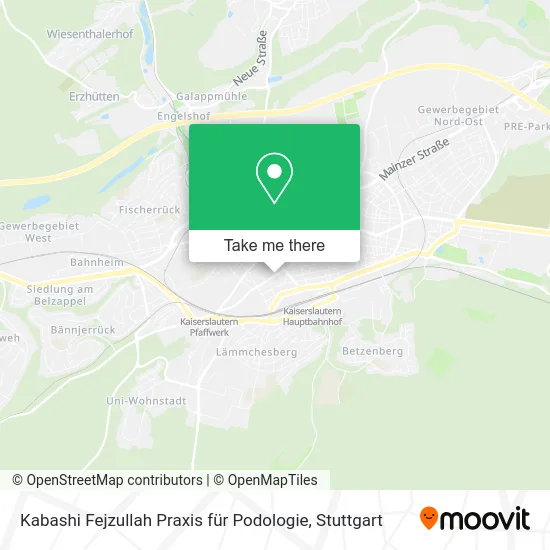 Карта Kabashi Fejzullah Praxis für Podologie
