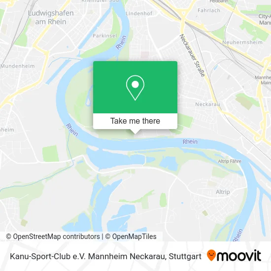 Карта Kanu-Sport-Club e.V. Mannheim Neckarau