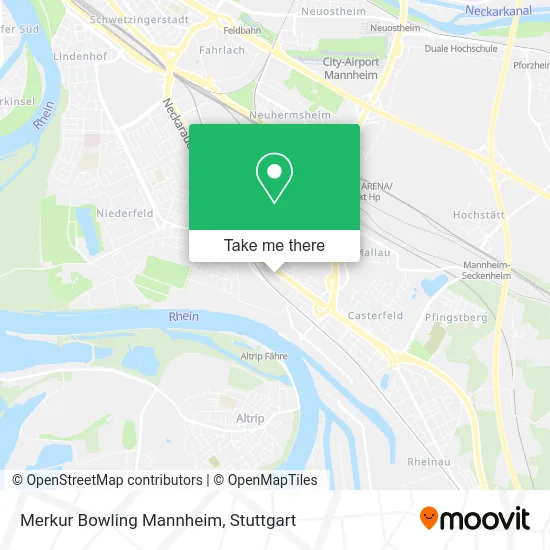 Карта Merkur Bowling Mannheim