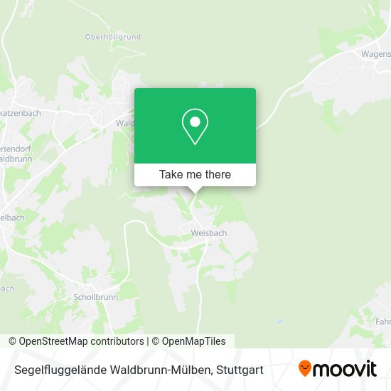 Карта Segelfluggelände Waldbrunn-Mülben