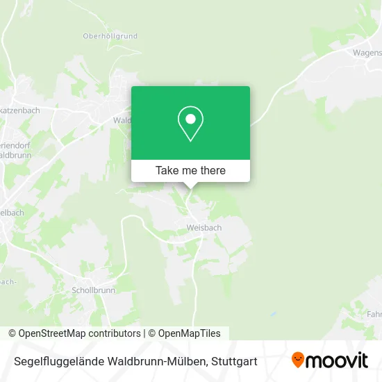 Карта Segelfluggelände Waldbrunn-Mülben