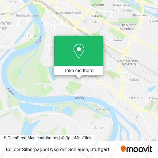 Карта Bei der Silberpappel Nsg der Schlauch