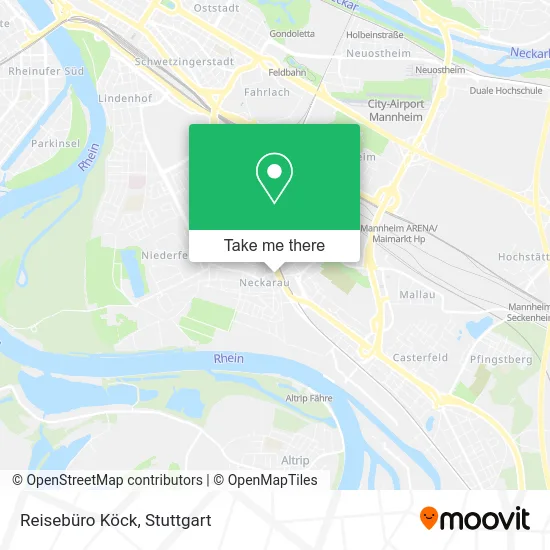 Карта Reisebüro Köck