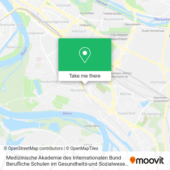Карта Medizinische Akademie des Internationalen Bund Berufliche Schulen im Gesundheits-und Sozialwesen