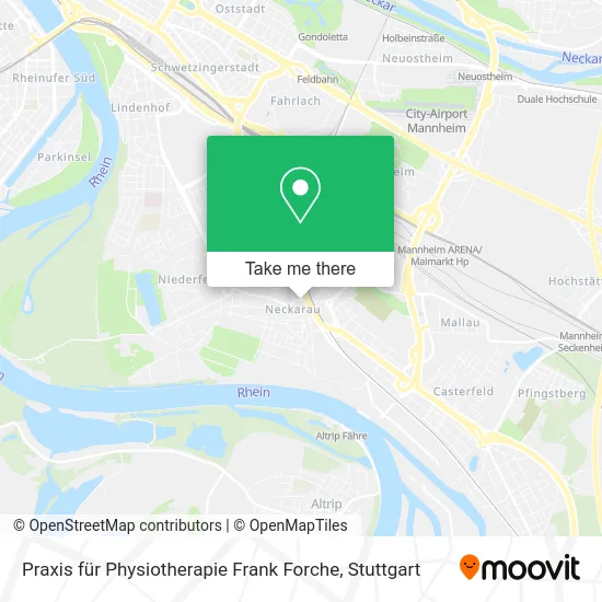 Карта Praxis für Physiotherapie Frank Forche
