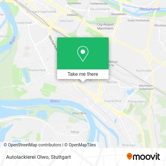 Карта Autolackierei Olwo