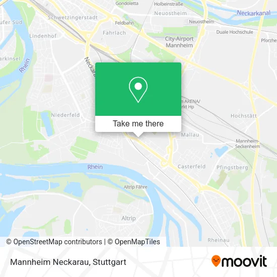 Карта Mannheim Neckarau
